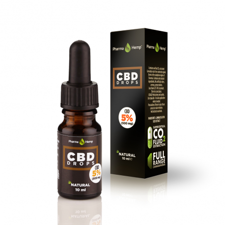 Huile de CBD 5% à l'huile de chanvre en 10ml