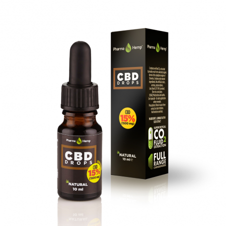 Huile de CBD 15% à l'huile de chanvre en 10ml