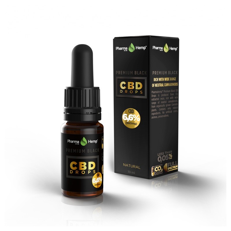 Huile de CBD 6,6% Premium Black à l'huile d'olive