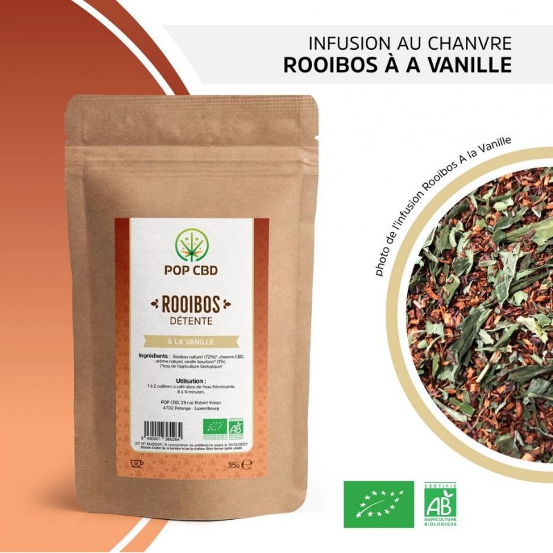 Infusion au chanvre Rooibos vanille bourbon