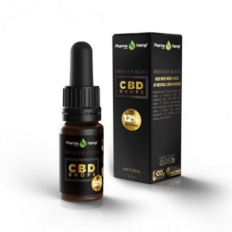 Huile de CBD 12% Premium Black à l'huile d'olive