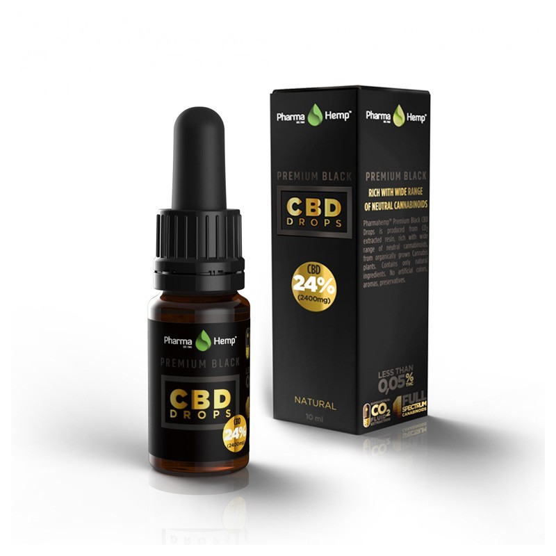 Huile de CBD 24% Premium Black à l'huile d'olive