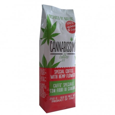 Café moulu aux fleurs de chanvre CBD - 250grs