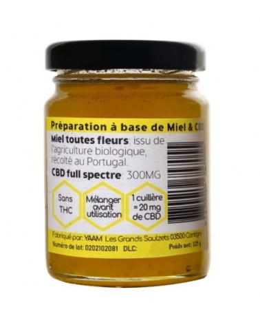 Miel BIO au CBD full spectrum - 125gr