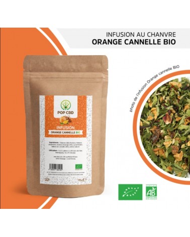 Une infusion au chanvre orange et cannelle