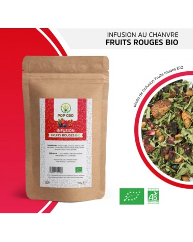 Une infusion au chanvre et fruits rouges