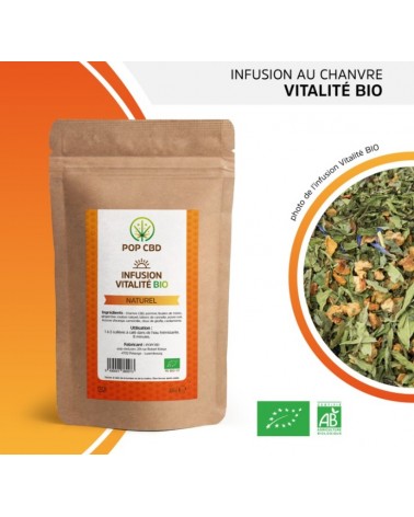 Infusion au chanvre Vitalité Bio