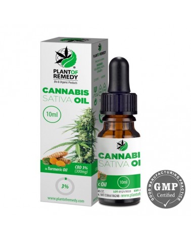 Huile de CBD 3% à l'huile de curcuma en 10ml