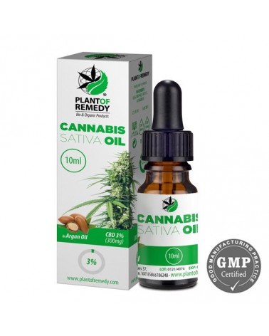 Huile de CBD à l'huile d'argan 3% en 10ml