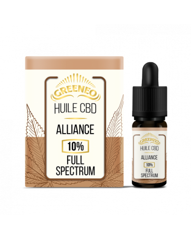 Huile de CBD 10% Greeneo Alliance Full Spectrum 10ml