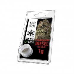 Résine de CBD solide STRAWBERRY DIESEL 10% en 1gr