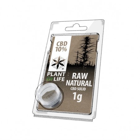 Résine de CBD solide RAW NATURAL 10% en 1gr