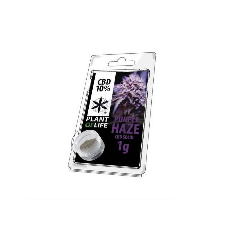 Résine de CBD solide PURPLE HAZE 10% en 1gr