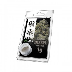 Résine de CBD solide SOUR DIESEL 10% en 1gr