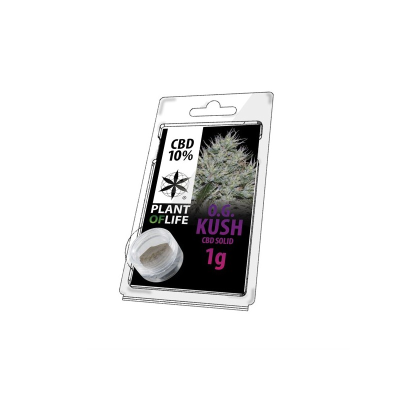 Résine de CBD solide OG KUSH 10% en 1gr