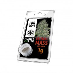 Résine de CBD solide CRITICAL MASS 10% en 1gr