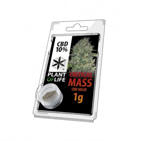 Résine de CBD solide CRITICAL MASS 10% en 1gr