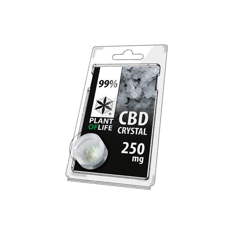 Cristaux de CBD 99% pur 250mg