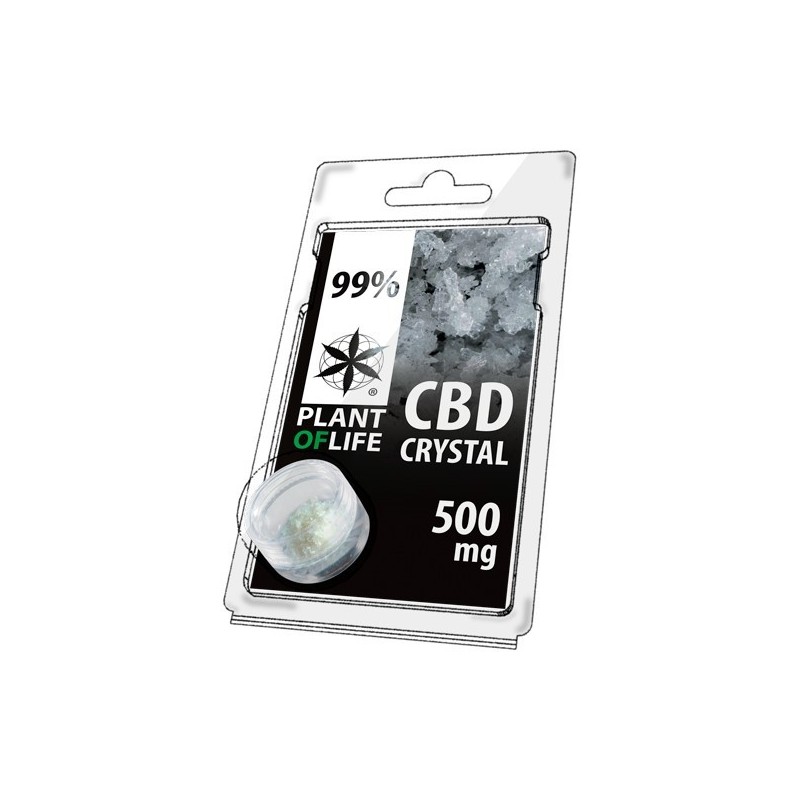 Cristaux de CBD 99% pur 500mg