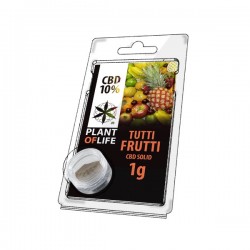 Résine de CBD solide TUTTI FRUTTI 10% en 1gr