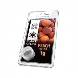 Résine de CBD solide PEACH 10% en 1gr