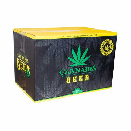 Bière Red au cannabis à l'extrait de chanvre Haze